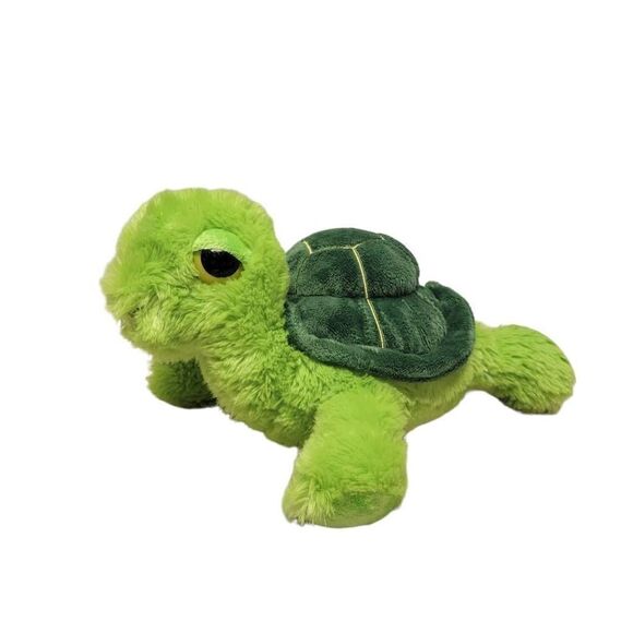 Aurora Green Turtle Laying Plush Stuffed Animal Toy 8" Sea Ocean - Picture 1 of 5